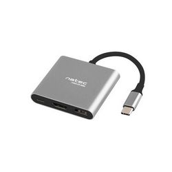 Višeportni adapter NATEC Fowler Mini (USB-C PD, HDMI 4K)