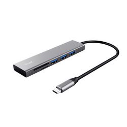 Čitač kartica Trust HALYX (USB 3.2 Gen 1 Type-C, 104 Mbit/s, aluminij)