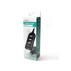 Interface hub USB 2.0 VAKOSS model TC-234UX (crna boja)