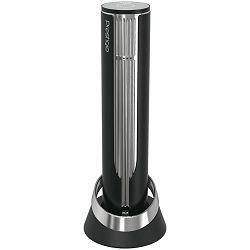 Prestigio Maggiore, smart wine opener, 100% automatic, opens up to 70 bottles without recharging, foil cutter included, premium design, 480mAh battery, Dimensions D 48*H228mm crna + silver color.