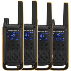 Dvosmjerni radio MOTOROLA Talkabout T82 Extreme Quad Pack (16 kanala, crna, narančasta)
