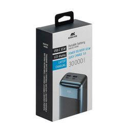 Prijenosna baterija Rivacase VA1080 30000mAh 65W Quick Charge 3.0