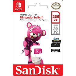 SanDisk Nintendo MicroSD UHS I kartica - Fortnite Edition, Cuddle Team, 256GB