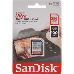 Memorijska kartica SANDISK Ultra 256GB SDXC (100MB/s brzina čitanja)