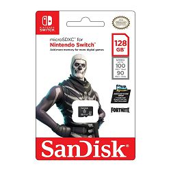 SanDisk Nintendo MicroSD UHS I kartica - Fortnite Edition, Skull Trooper, 128GB