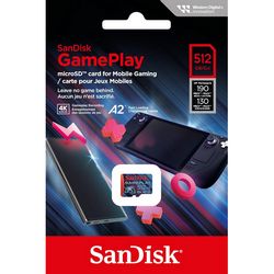 Memorijska kartica SANDISK GamePlay microSDXC UHS-I Card, 512GB (190MB/s, 130MB/s W, UHS-I, V30, U3, C10, RPD1)