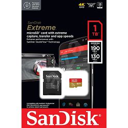Memorijska kartica SANDISK Extreme microSDXC 190MB/s UHSI U3 V30 1TB
