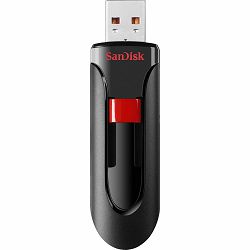 USB memorija Cruzer Glide SanDisk 128 GB (USB 2.0 crna i crvena boja)