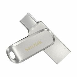 USB memorija Ultra Dual Drive Luxe USB Type-C SanDisk 512 GB (brzina čitanja: 150 MB/s, USB 3.1 Gen 1, srebrna boja)