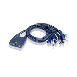 KVM preklopnik ATEN 4-Port USB VGA (s audio)