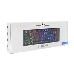 Tipkovnica WHITE SHARK GK-2022 SHINOBI crna - mehanička / US - plavi switches