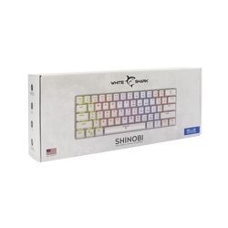 Tipkovnica WHITE SHARK GK-2022 SHINOBI bijela - mehanička / US - plavi switches