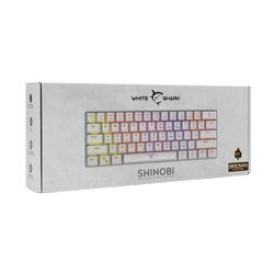 Tipkovnica WHITE SHARK GK-2022 SHINOBI bijela - mehanička / US- brown switches