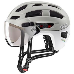 Kask rowerowy UVEX Finale visor 56-61cm, sand/white matt