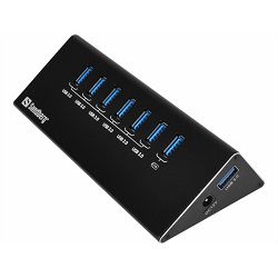 Hub s 6 + 1 portom USB 3.0 Sandberg