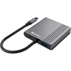 Priključna stanica za 2 monitora USB-C 2xHDMI + USB + Power Delivery Sandberg