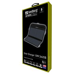 Solarni punjač Sandberg 13W 2xUSB