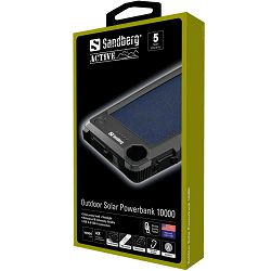 Prijenosna baterija na solarni pogon Sandberg Outdoor Solar Powerbank 10000