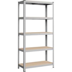 Polica SONGMICS GLR40SV (180 x 90 x 40 cm, srebrna)