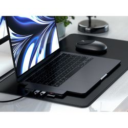 Satechi PRO HUB SLIM (1xUSB4,1xHDMI,2xUSB-A,SD/MicroSD,UHS-I up to 104MB/s, SD/SDHC/SDXC up to 2TB,1xUSB-C) - Midnight crna