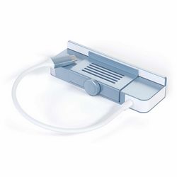Satechi USB-C Clamp Hub iMac 24inch (2021) / (1x USB-C up to 5 Gbps,3x USB-A 3.0 up to 5 Gbps, inc. Apple S.Drive Micro/SD) - Blue