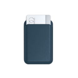 Satechi Vegan-Leather Magnetic Wallet Stand (iPhone 12/13/14/15 all models) - Dark Blue