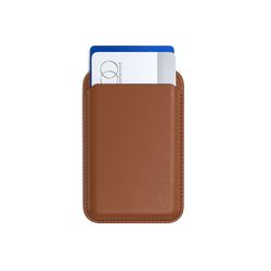 Satechi Vegan-Leather Magnetic Wallet Stand (iPhone 12/13/14/15 all models) - Brown