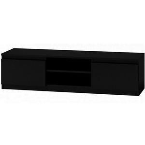 Topeshop RTV140 CZARNY TV stand/entertainment centre 2 shelves