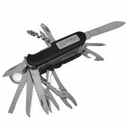 Scyzoryk AZYMUT Tatron - 25 narzędzi + kabura, 90mm crna ( HK20017BL )
