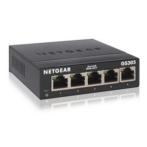 Mrežni prekidač NETGEAR GS305 (crna, neregulirana L2 gigabitna Ethernet (10/100/1000))