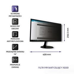 Filter za privatnost QOLTEC 51054 (19", 16:10)