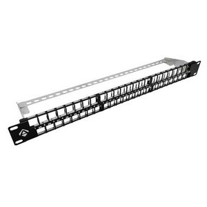 Patch panel 19" ALANTEC modularny 48 portów 1U z podporą niewyposażony
