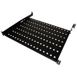 Fiksna polica ALANTEC SA-P-19-1U-450-4-C-02 (19", 1U, dubina 450 mm) crna