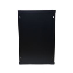 Extralink szafa wisz 19\" 15U 450mm d szklane czarna Wall mounted rack crna