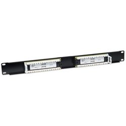 Patch panel Intellinet, Cat6, UTP, 16-Port, 1U (crna)