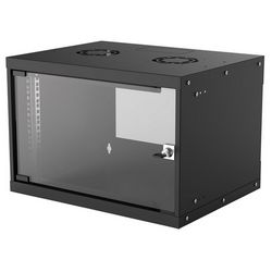 Mrežni ormarić INTELLINET (zidni, 6U, 340 mm / 485mm, maks. 50kg, staklena vrata, 19", dijelovi za zidnu montažu nisu uključeni)