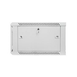 Ormarić za montažu na zid LANBERG Lanberg wall-mounted installation rack cabinet 19'' 6U 600x600mm (siva, vrata od stakla)