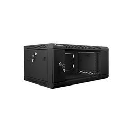 Ormar Lanberg 19'' ZIDNI MONTAŽNI 4U 600x450mm crni (staklena vrata)