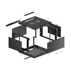 Zidni ormar LANBERG WF01-6606-00B (6U) crni