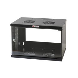Zidni ormarić TECHLY I-CASE EL-1006B45 (19, 6U, D450, sastavljen) crni