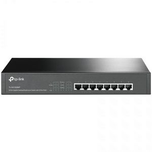 TP-Link 8-Port Gigabit PoE+ Switch, 8 Gigabit RJ45 Ports, 802.3at/af, 126W PoE Power, 1U 13-inch Rack-mountable Steel Case
