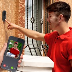 TELLUR SMART WIFI VIDEO DOORBELL, 1080p, PIR, WIRED crna