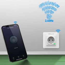 TELLUR SMART WIFI ZIDNA UTIČNICA, 3000W, 16A bijela