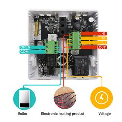 TELLUR SMART WIFI AMBIENT THERMOSTAT, TSH02 crni