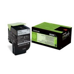 Toner Lexmark, 802K (Original, Crna, 1 komad)