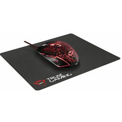 Miš + podloga TRUST GXT 783 Izza, LED, 2400dpi, žični, gaming