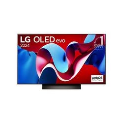 TV LG OLED evo OLED48C41LA WebOS (122 cm, 4K Ultra HD, Dolby Atmos, HDR10, HLG, Smart TV, DVB-T2/C/S2)