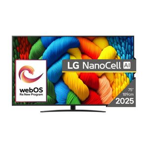 LG NanoCell AI 75NANO81A3A TV 190.5 cm (75") 4K Ultra HD Smart TV Wi-Fi Black