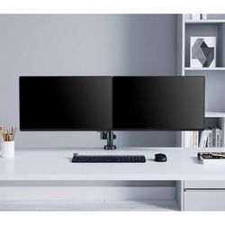 Držač za TV i monitor MANHATTAN, Desk, Full Motion (Crna, za dva ekrana, veličina ekrana: 10-27", VESA 75x75 do 100x100mm, maksimalno 8kg po ekranu)