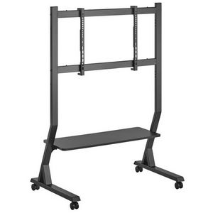 Techly Floor Stand with Shelf for 45-90" LCD/LED/Plasma TV